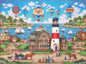 Balloons Over the Bay Beach & Ocean Jigsaw Puzzle By MasterPieces