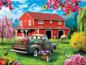 A Farm's Alive - Scratch and Dent Flower & Garden Jigsaw Puzzle By MasterPieces