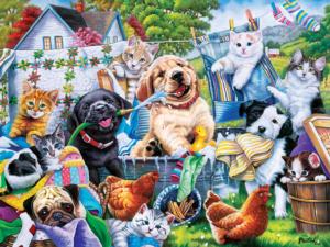 Washing Time Dogs Jigsaw Puzzle By MasterPieces