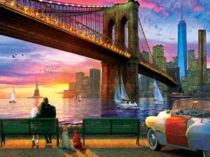 New York Romance Sunrise & Sunset Jigsaw Puzzle By MasterPieces