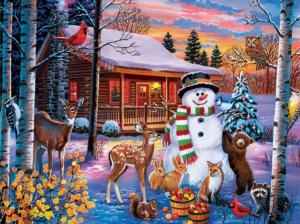 Holiday - Winter Visitors Cabin & Cottage Large Piece By MasterPieces