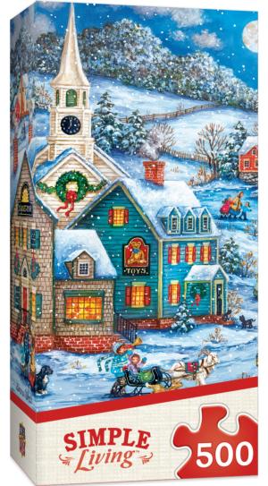 Welcoming the New Year - Scratch and Dent Folk Art Jigsaw Puzzle By MasterPieces
