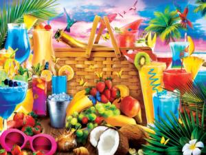 Picnic on the Beach Adult Beverages Jigsaw Puzzle By MasterPieces