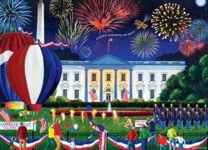 White House Fireworks Fourth of July Jigsaw Puzzle By MasterPieces
