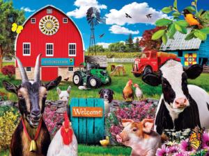 Welcoming Committee Farm Animal Large Piece By MasterPieces