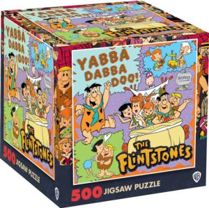 Hanna-Barbera - Flintstones Pop Culture Cartoon Round Jigsaw Puzzle By MasterPieces