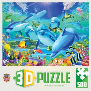 Clementoni 35055 Dolphins HQC Jigsaw Puzzle 500 Pieces Toy for sale online 