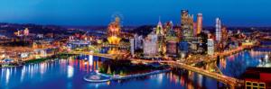 Pittsburgh 1,000 Piece Panoramic Puzzle Photography Panoramic Puzzle By MasterPieces