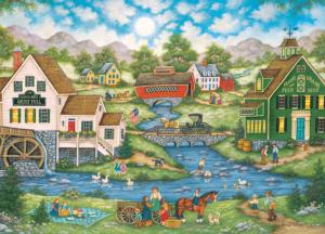 Millside Picnic Lakes / Rivers / Streams Jigsaw Puzzle By MasterPieces