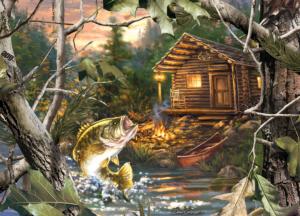 Realtree - The One That Got Away Cabin & Cottage Jigsaw Puzzle By MasterPieces