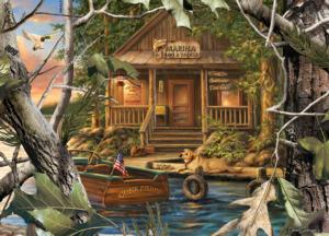 Gone Fishing Cabin & Cottage Jigsaw Puzzle By MasterPieces