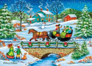 Over the River Christmas Jigsaw Puzzle By MasterPieces