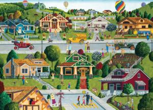 Bungalowville Around the House Jigsaw Puzzle By MasterPieces