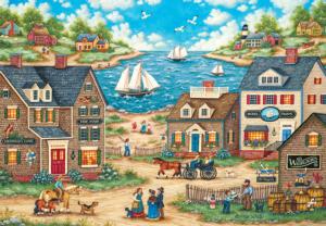 Mr. Wiggins Whirligigs Seascape / Coastal Living Large Piece By MasterPieces