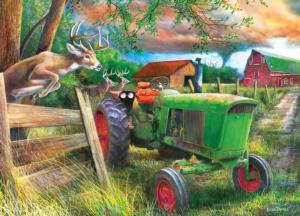 Deer Crossing Farm Jigsaw Puzzle By MasterPieces