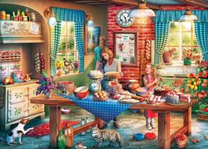 Baking Bread Domestic Scene Jigsaw Puzzle By MasterPieces