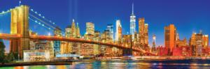 Brooklyn Bridge 1,000 Piece Panoramic Puzzle New York Panoramic Puzzle By MasterPieces