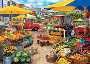 Market Square Shopping Jigsaw Puzzle By MasterPieces