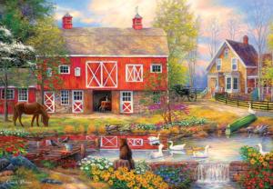 Reflections on Country Living Flowers Jigsaw Puzzle By MasterPieces