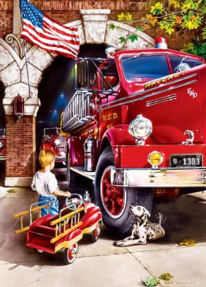 Firehouse Dreams Police & Fire Jigsaw Puzzle By MasterPieces