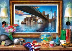 A New York View Domestic Scene Jigsaw Puzzle By MasterPieces