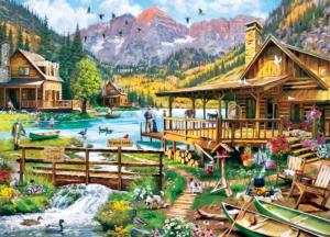 Canoes For Rent Cottage / Cabin Jigsaw Puzzle By MasterPieces