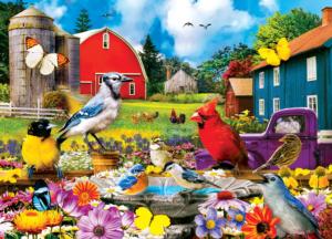 On the Fence Birds Jigsaw Puzzle By MasterPieces