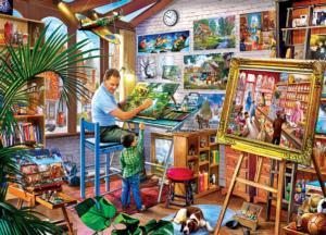 Gallery on the Square Domestic Scene Jigsaw Puzzle By MasterPieces