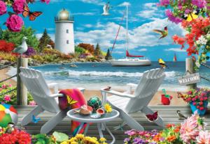 Coastal Escape - Scratch and Dent Beach & Ocean Jigsaw Puzzle By MasterPieces