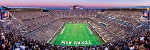 Texas A&M Aggies NCAA Stadium Panoramics End View Photography Panoramic Puzzle By MasterPieces