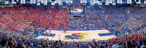 Kansas Jayhawks NCAA Stadium Panoramics Basketball Center View Sports Panoramic Puzzle By MasterPieces
