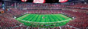 Atlanta Falcons NFL Stadium Panoramics Center View - Scratch and Dent Sports Panoramic Puzzle By MasterPieces