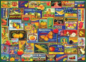 Fruits & Veggies Fruit & Vegetable Jigsaw Puzzle By Willow Creek Press