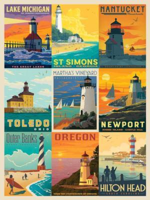 Lighthouses Collage Jigsaw Puzzle By Willow Creek Press