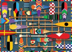 Canoe Paddles Collage Jigsaw Puzzle By Willow Creek Press