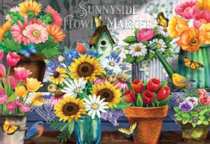 Sunnyside Flower Market Flowers Jigsaw Puzzle By Crown Point Graphics