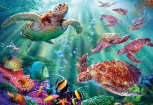 Turtle Voyage Turtles Jigsaw Puzzle By Crown Point Graphics