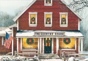 Country Store Christmas Jigsaw Puzzle By Crown Point Graphics