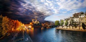Pont de la Tournelle, Paris, Day to Night™ Sunrise & Sunset Jigsaw Puzzle By 4D Cityscape Inc.