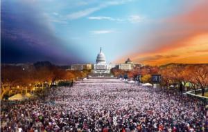 Inauguration, Washington DC, Day to Night™ Sunrise & Sunset Jigsaw Puzzle By 4D Cityscape Inc.