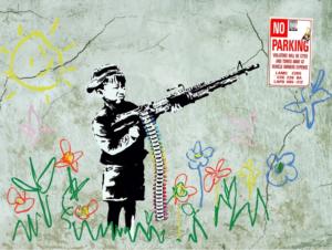 Urban Art Graffiti: Crayola Shooter Contemporary & Modern Art By 4D Cityscape Inc.