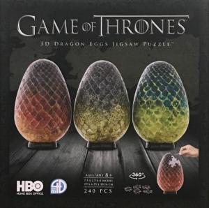 Green 3D Puzzle Game Of Thrones Dragon Egg Rhaegal 80 Pieces 