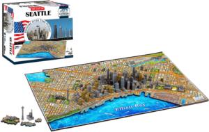 Seattle United States 4D Puzzle By 4D Cityscape Inc.