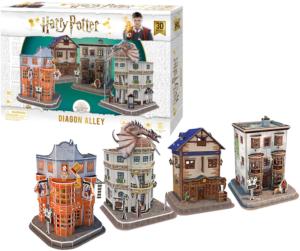 Harry Potter Diagon Alley Paper Puzzle - Scratch and Dent Harry Potter 3D Puzzle By 4D Cityscape Inc.