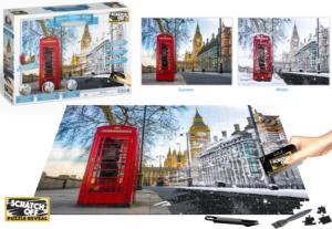 Scratch OFF Seasons Puzzle: Big Ben, London London & United Kingdom Jigsaw Puzzle By 4D Cityscape Inc.