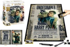 Scratch OFF Puzzle :  Harry Potter Wanted Poster Harry Potter Jigsaw Puzzle By 4D Cityscape Inc.