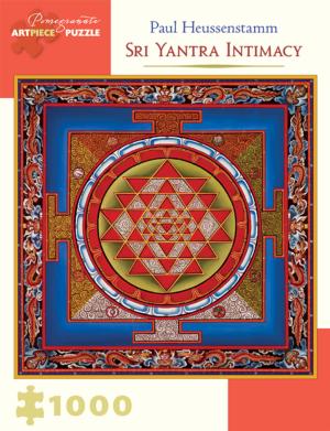 Sri Yantra Intimacy Pattern & Geometric Jigsaw Puzzle By Pomegranate