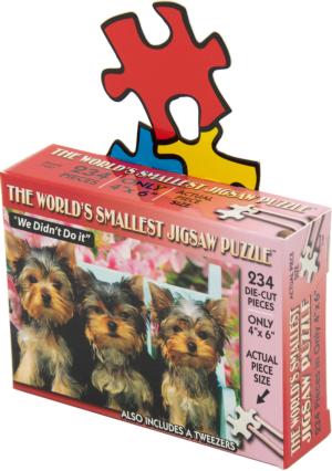 World's Smallest Jigsaw Puzzle - We Didn't Do It Mini Puzzle Dogs Miniature Puzzle By TDC Games