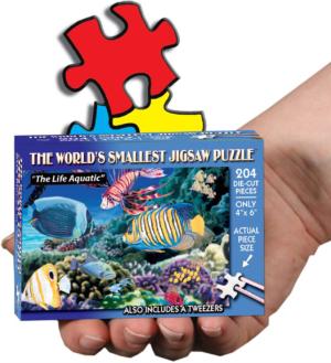 World's Smallest Jigsaw Puzzle - The Life Aquatic Mini Puzzle Sea Life Miniature Puzzle By TDC Games