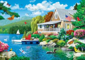 Lakeside Memories Cabin & Cottage Jigsaw Puzzle By MasterPieces